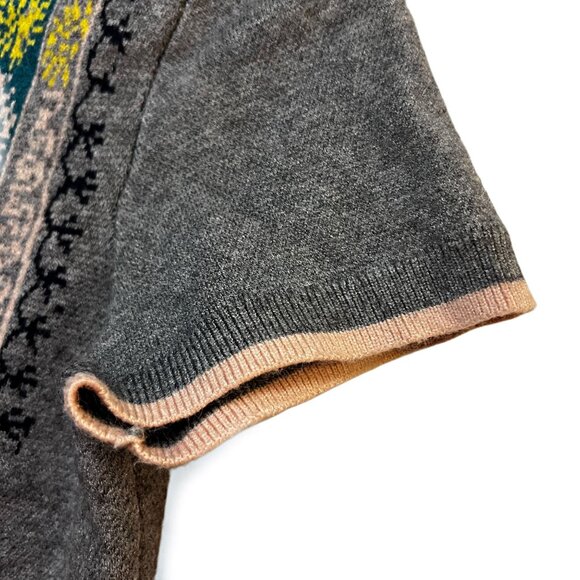 Anthropologie by Akemi + Kin Mini Sweater Dress Kaleidoscope Multicolor Floral - Picture 12 of 13